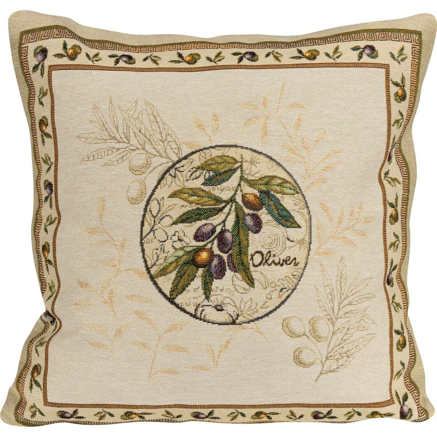 Gobelin Kissenhülle Andalusia Olive 45x45