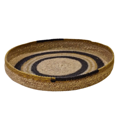 Dekotablett Natur Sand/Schwarz Dekotablett Natur Sand/Schwarz