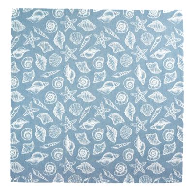 Sander Mitteldecke Mussels blau, 85x85 Sander Mitteldecke Mussels blau, 85x85