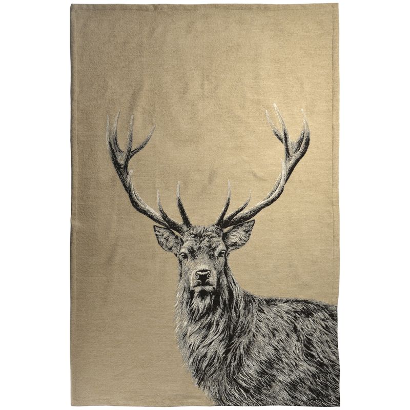 Sander Plaid/ Wohndecke Big Buck hellbraun, 134x200 Sander Plaid/ Wohndecke Big Buck hellbraun, 134x200