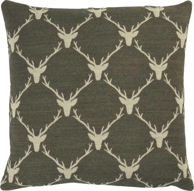 Sander Kissenhülle Antlers khaki, 40x40 Sander Kissenhülle Antlers khaki, 40x40