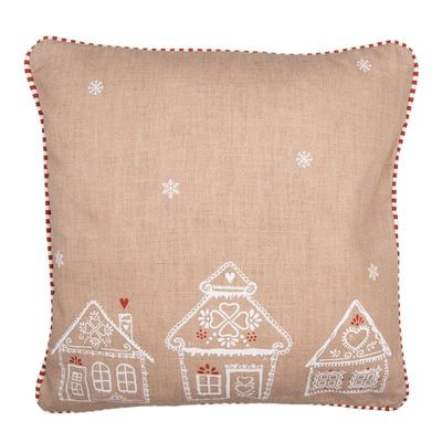 Clayre & Eef Kissenhülle Lebkuchenhaus 40x40 Clayre & Eef Kissenhülle Lebkuchenhaus 40x40