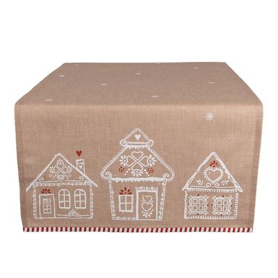 Clayre & Eef Tischläufer Lebkuchenhaus 50x140 Clayre & Eef Tischläufer Lebkuchenhaus 50x140