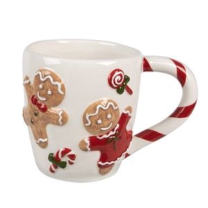 Clayre & Eef Tasse Lebkuchenmann weiß Clayre & Eef Tasse Lebkuchenmann weiß