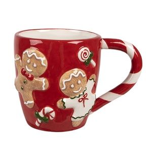 Clayre & Eef Tasse Lebkuchenmann rot