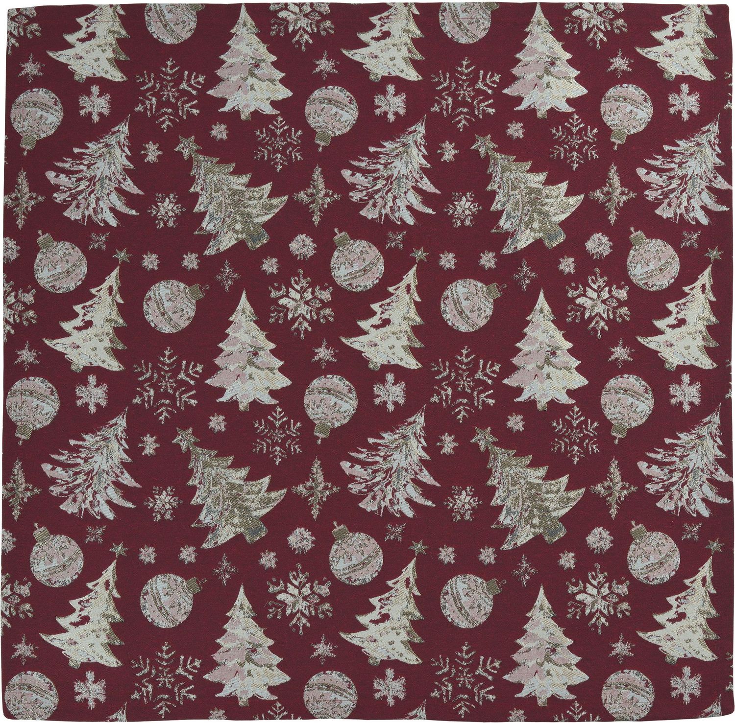 Sander Mitteldecke Crystal Tree 85x85 weinrot
