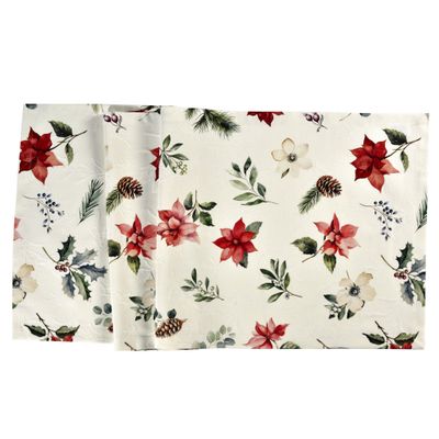 Sander Tischläufer X-mas Flowers 50x140 Sander Tischläufer X-mas Flowers 50x140