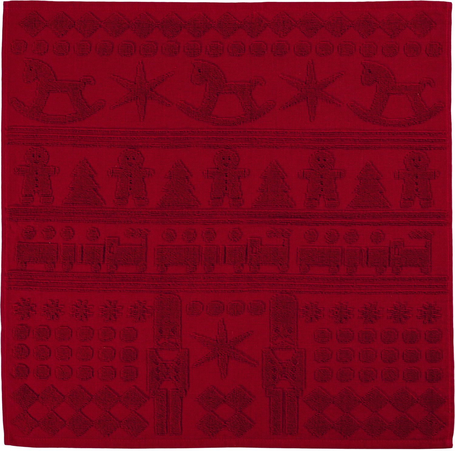 Sander Küchenhandtuch Nutcracker   rot Frottier 50x50