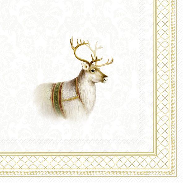 Lunch Servietten Papier Christmas Reindeer