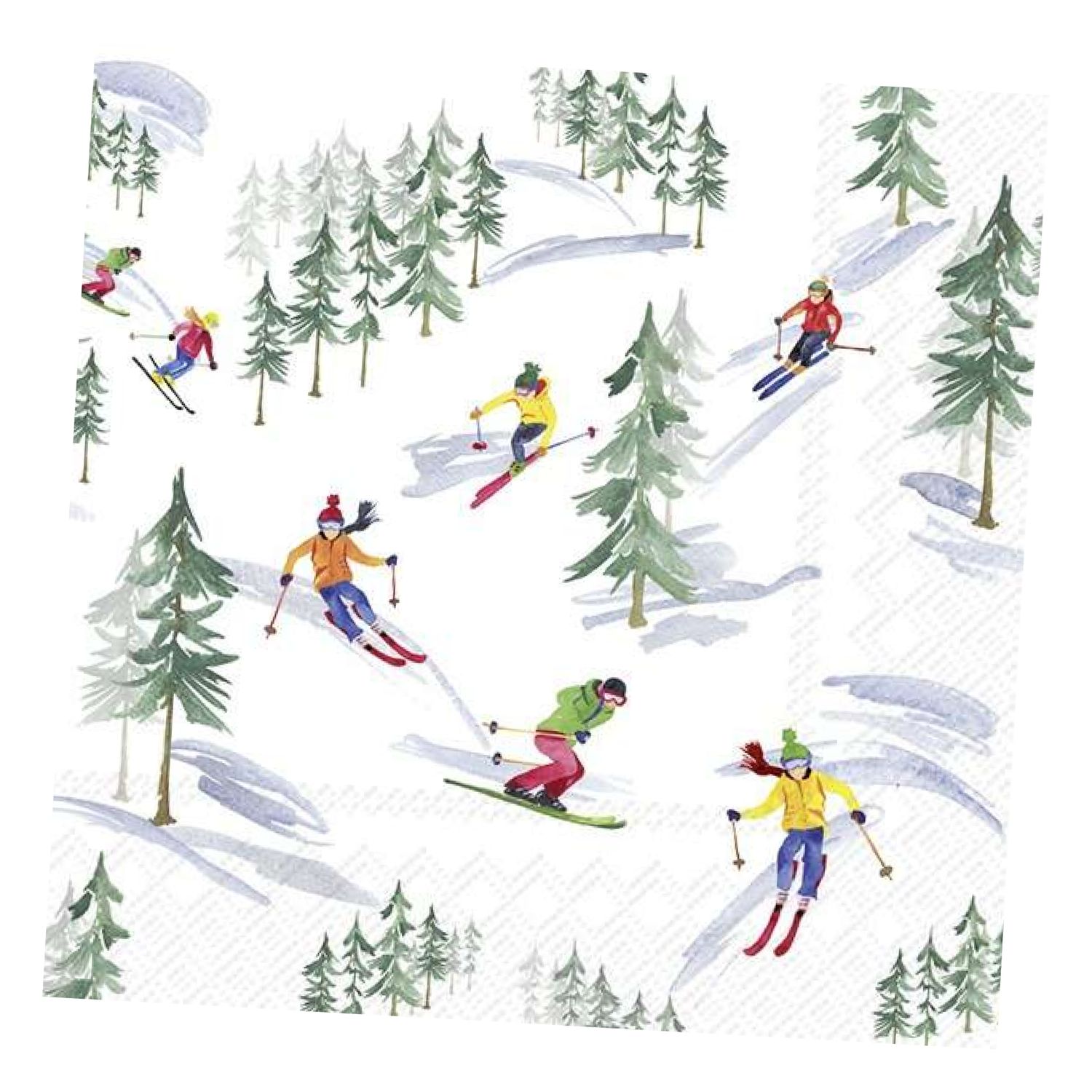 Lunch Servietten Papier Down the slope