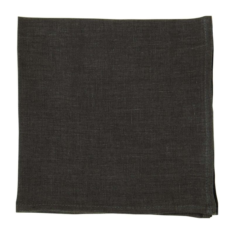 Leinen Serviette anthrazit, 40x40 Leinen Serviette anthrazit, 40x40