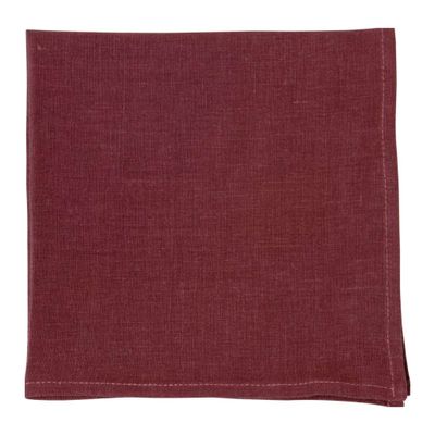 Leinen Serviette bordeaux, 40x40 Leinen Serviette bordeaux, 40x40