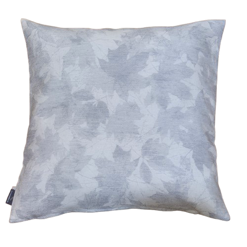 Herbst Kissenhülle mit Blättern creme / grau 40x40 Herbst Kissenhülle mit Blättern creme / grau 40x40