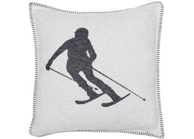 David Fussenegger Sylt Kissenhülle Skifahrer grau 50x50 David Fussenegger Sylt Kissenhülle Skifahrer grau 50x50