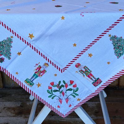 Clayre & Eef Tischdecke Nussknacker 100x100