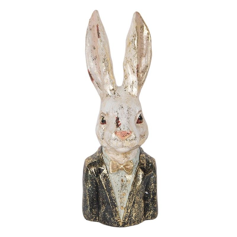 Clayre & Eef Dekorationsfigur Kaninchen Büste  32 cm