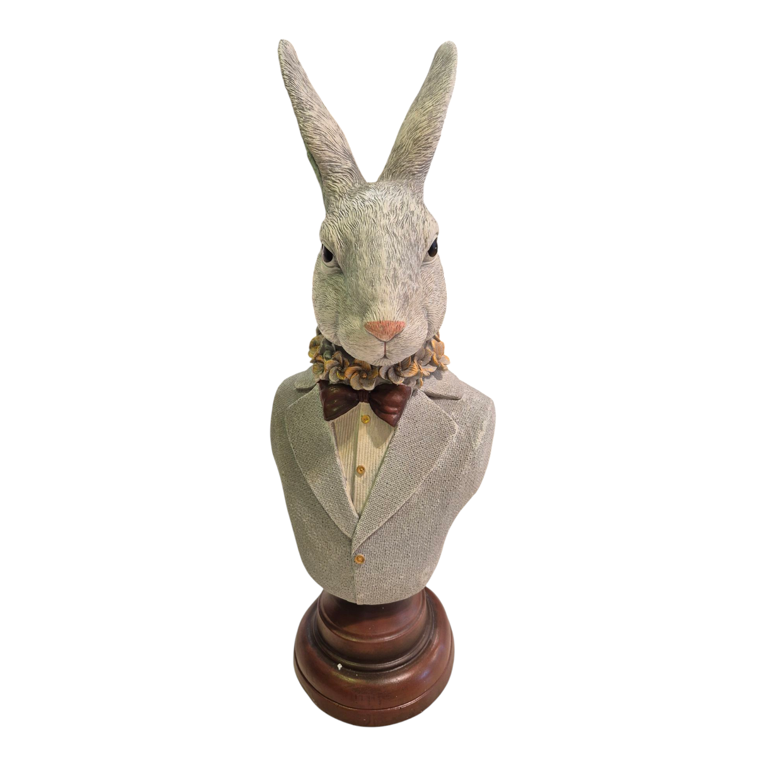 Clayre & Eef Dekorationsfigur Kaninchen Büste  13x12x39 cm