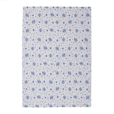 Clayre & Eef Geschirrtuch weiß mit blauen Rosen Clayre & Eef Geschirrtuch weiß mit blauen Rosen
