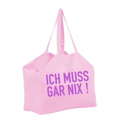 PAD Stofftasche ICH MUSS GAR NIX PAD Stofftasche ICH MUSS GAR NIX