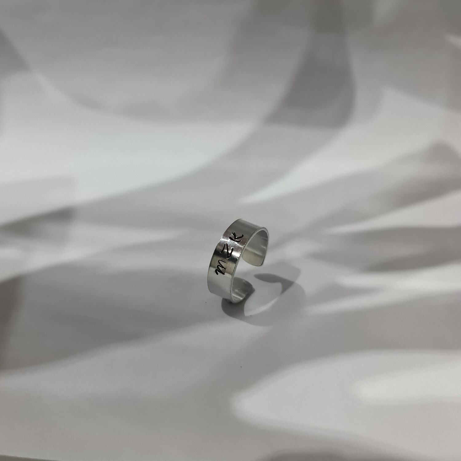 Adjustable Custom Initial Ring