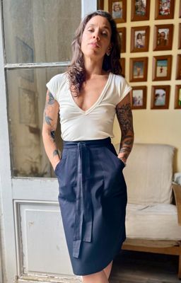 Falda Fiona Midi Negra