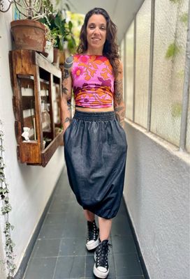 Falda Balú Jean Stone