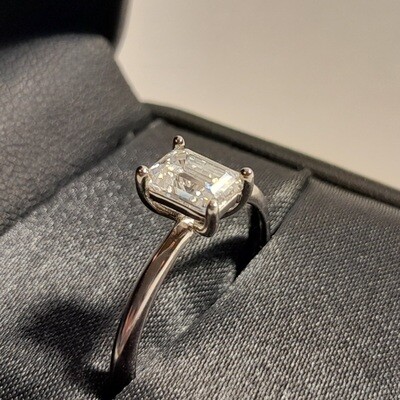 &quot;Sparkle Isle 1CT&quot; Moissanite Rings Pure Beauty At Its Best