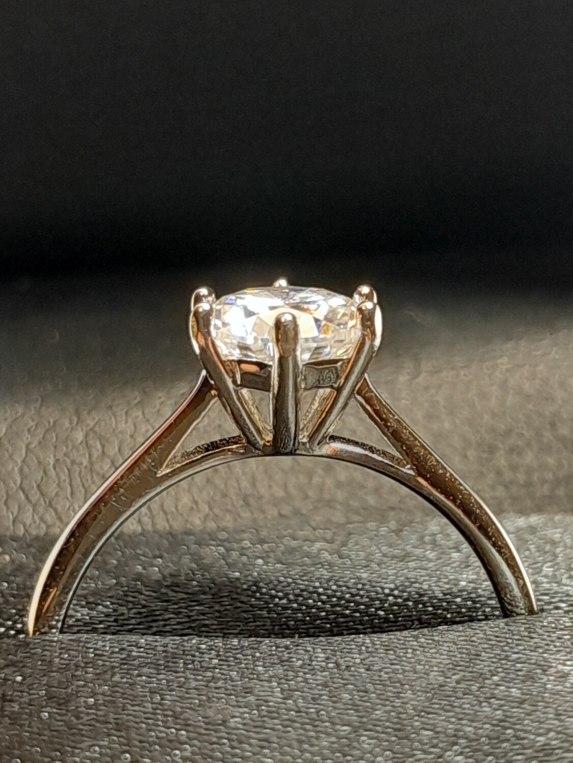 &quot;Silver Elegance &quot;Available in 1 or 2 CT Moissanite Rings Sophisticated &amp; Chic