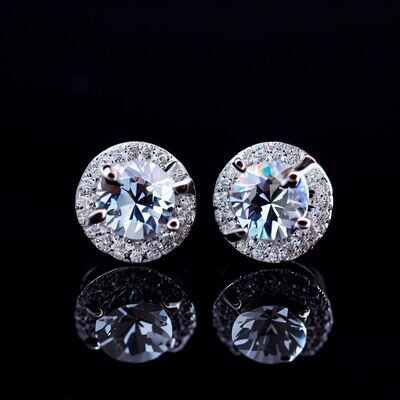 Moissanite Stud Earrings $150 Aud