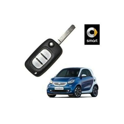 Chiave Completa con Elettronica – SMART 453 / 454 (433 MHz – Chip PCF7961M)