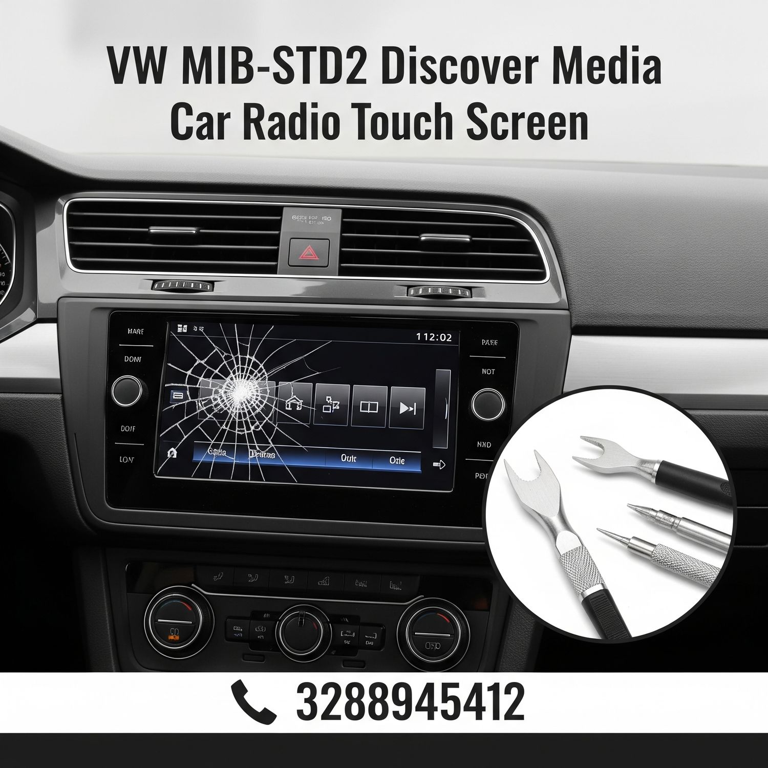 Riparazione Touchscreen Autoradio Volkswagen MIB-STD2 Discover Media