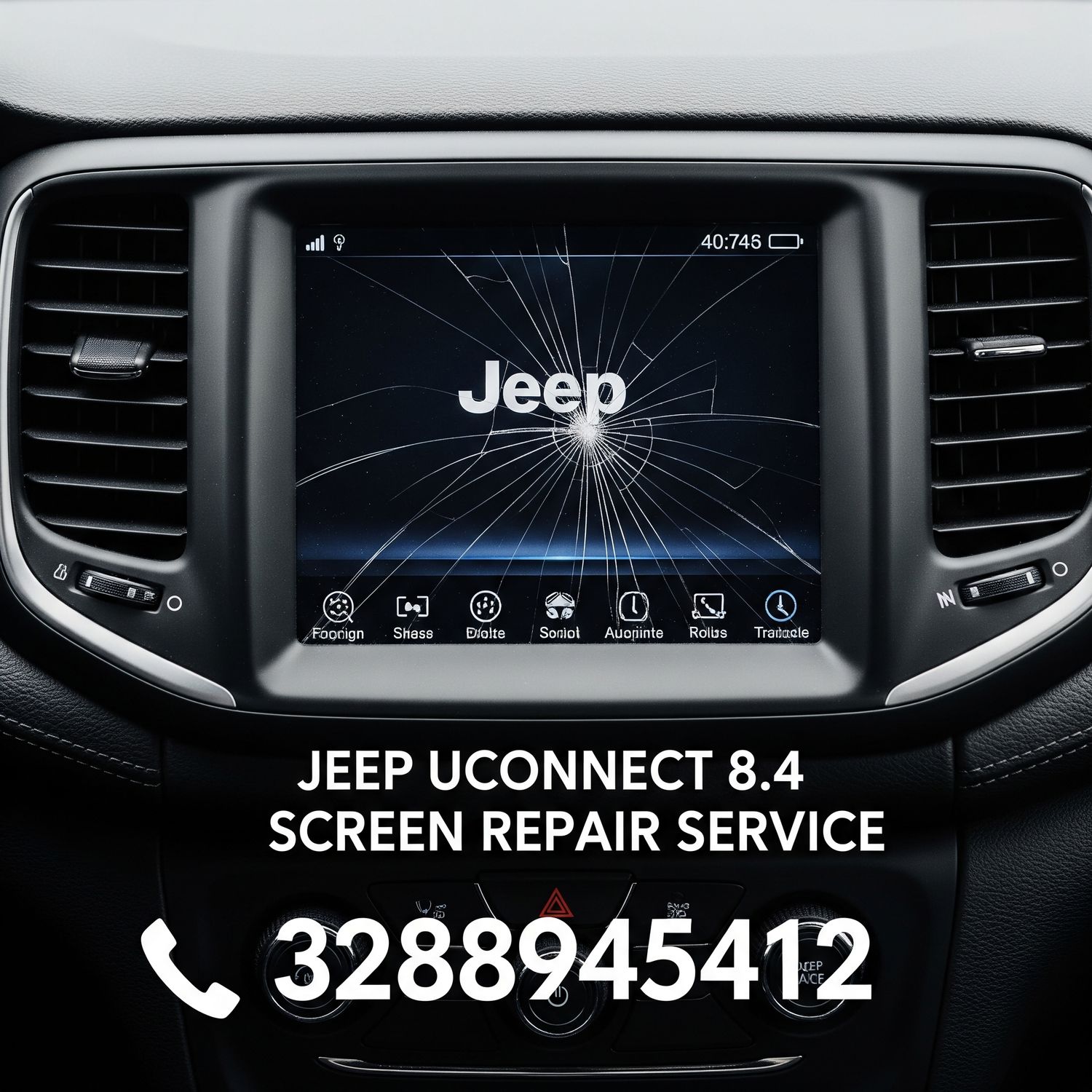 Riparazione Vetro Touchscreen Jeep Compass, Renegade Uconnect 8.4 – Problema Bolle
