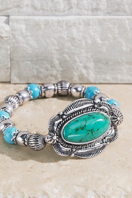 Concho Pendant Bracelet