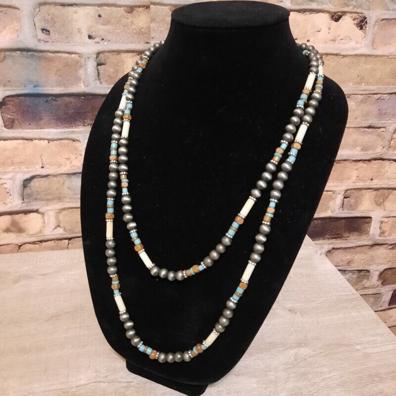 Turquoise Beaded Layer