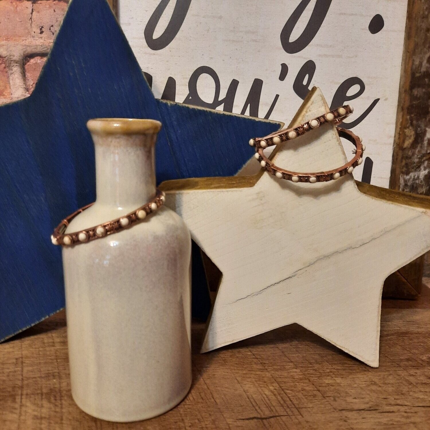 Copper Ivory Accent Bracelet