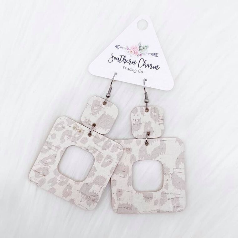 Nude Leopard Squares