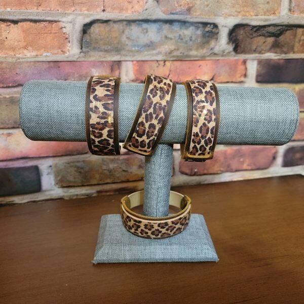 Leopard Leather Cuff