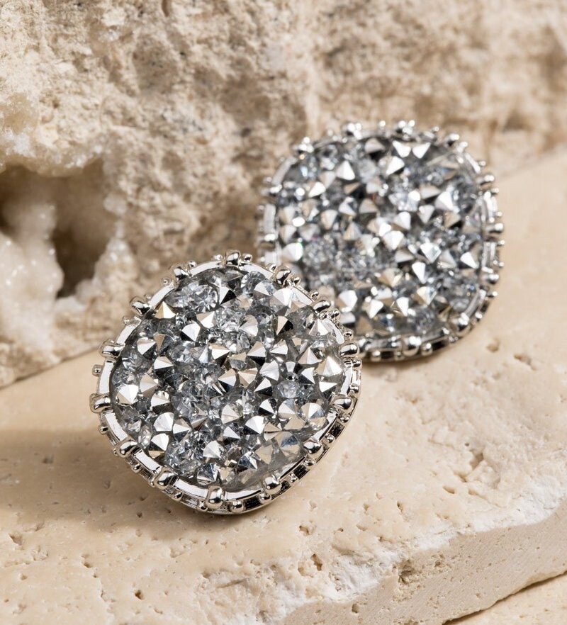 Silver Glitter Stone