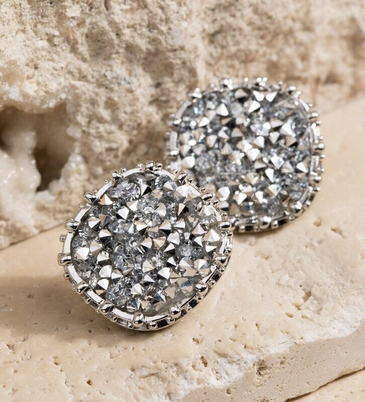 Silver Glitter Stone