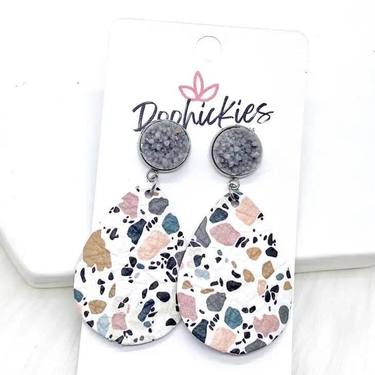 Grey Shimmer Pink Mosaic