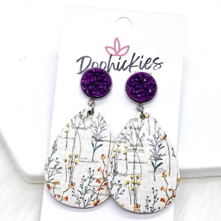 Plum Crystal  & Plum Floral