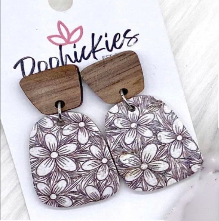 Taupe Floral Bells