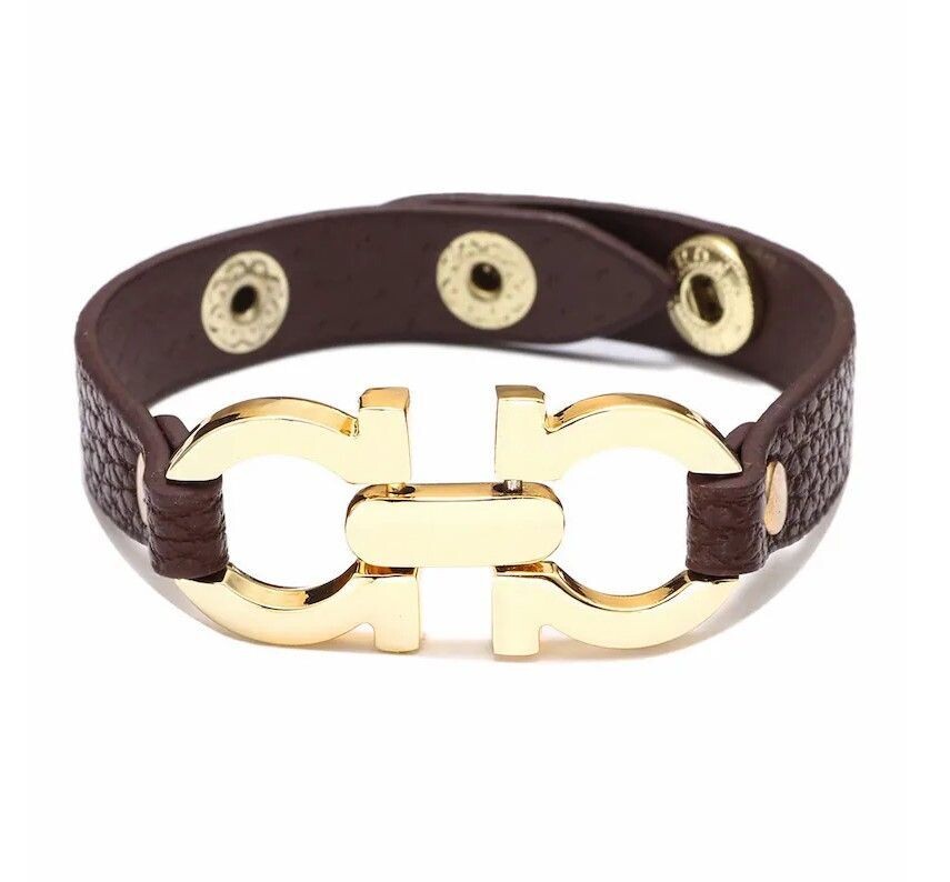 H Buckle Cuff - Coffee