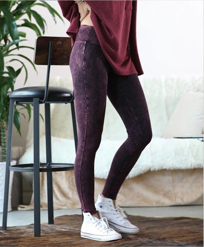 Aly Leggings - Dk Burgundy