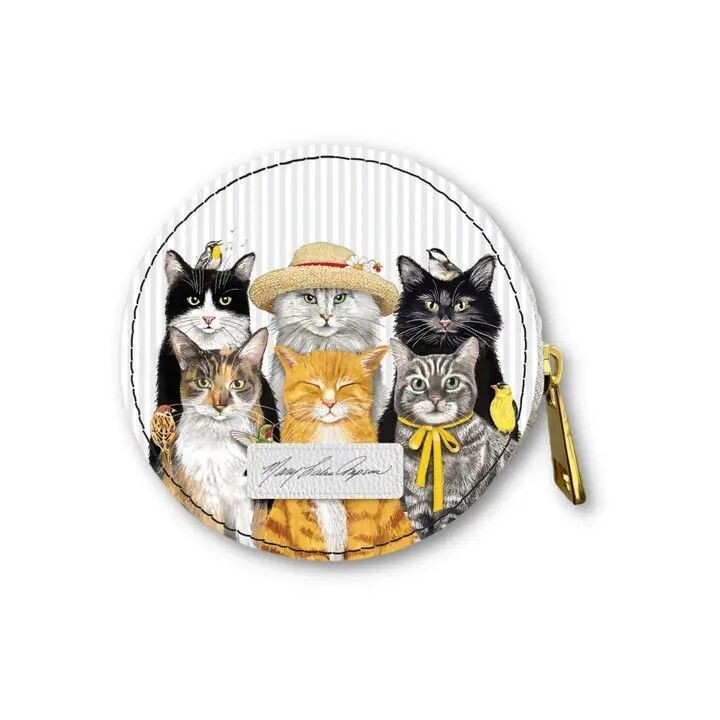 Round Zipper Case - Mary Lake Cats