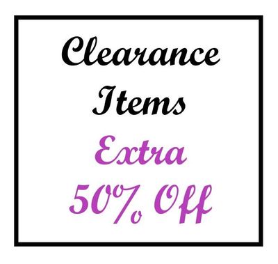CLEARANCE - Extra 50% Off