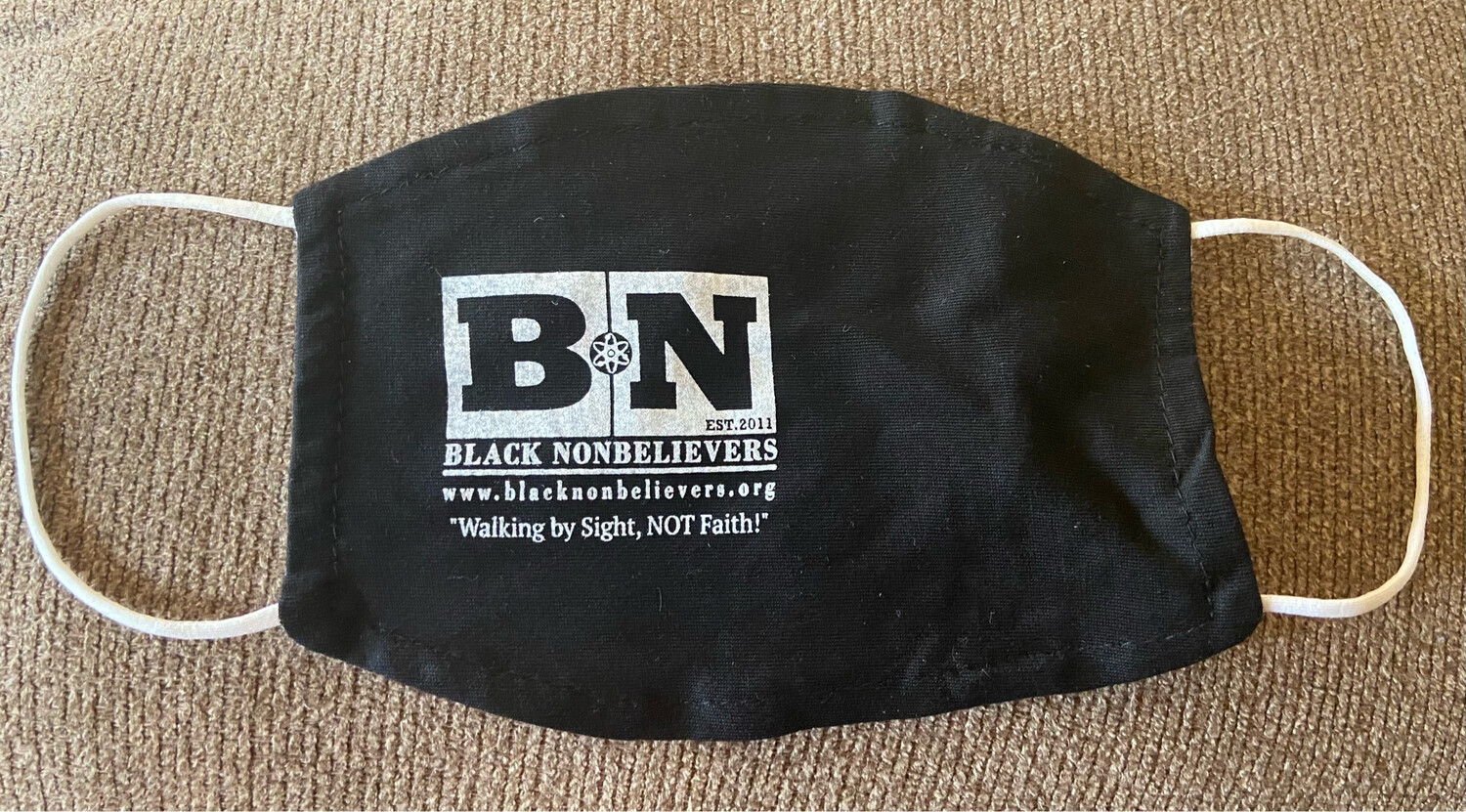 BN Black with White Logo Face Mask - New!!! 