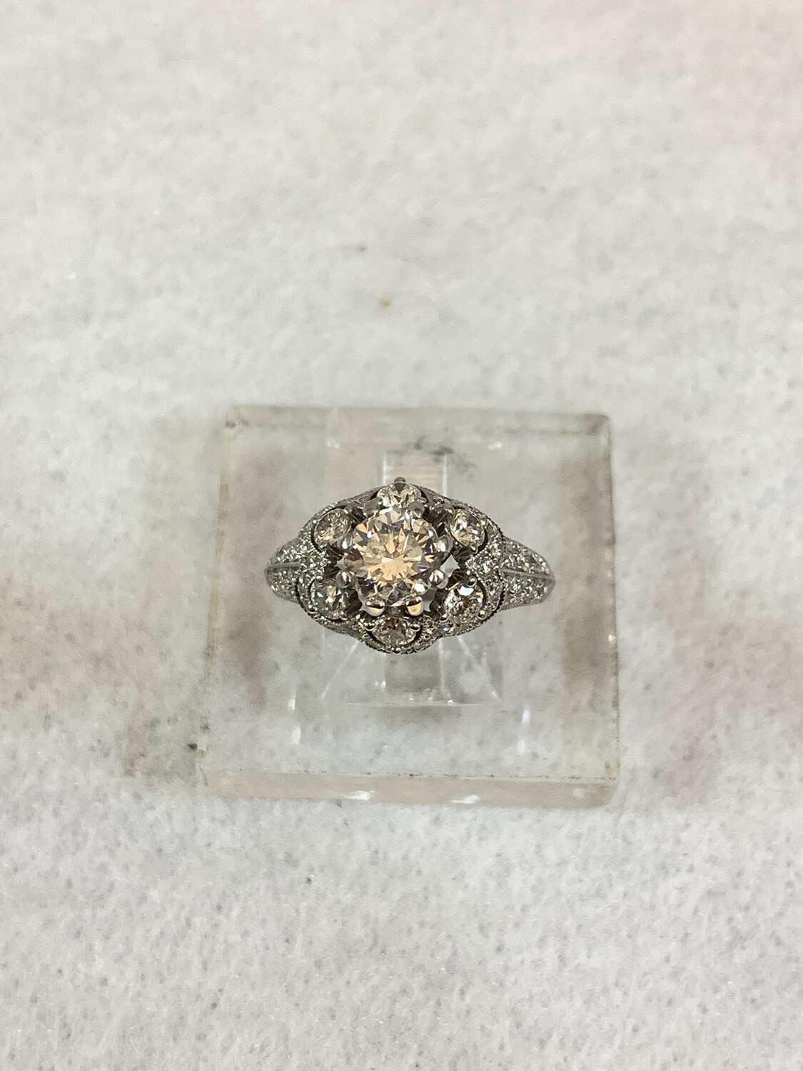 14K White Gold Ring
