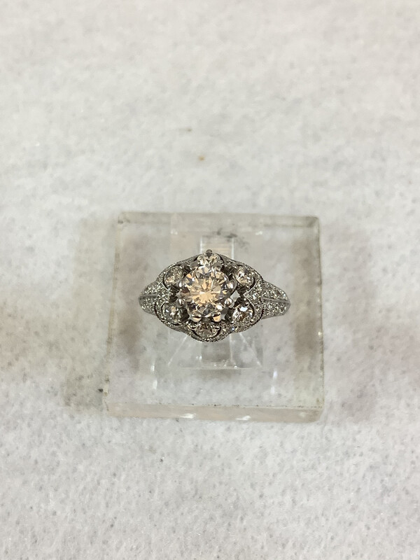 14K White Gold Ring