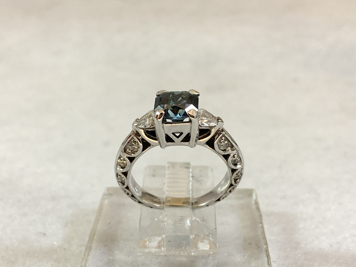 1.52 Carat Blue Diamond Ring